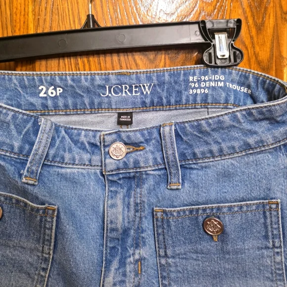 J. Crew High-rise Sailor Denim Trouser Size 26P - Picture 10 of 10